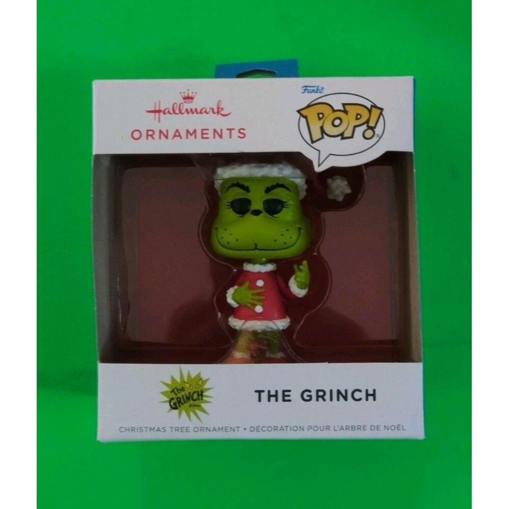 The Grinch Ornament Funko Pop New 2025 Hallmark Christmas Dr Suess Santa NIB